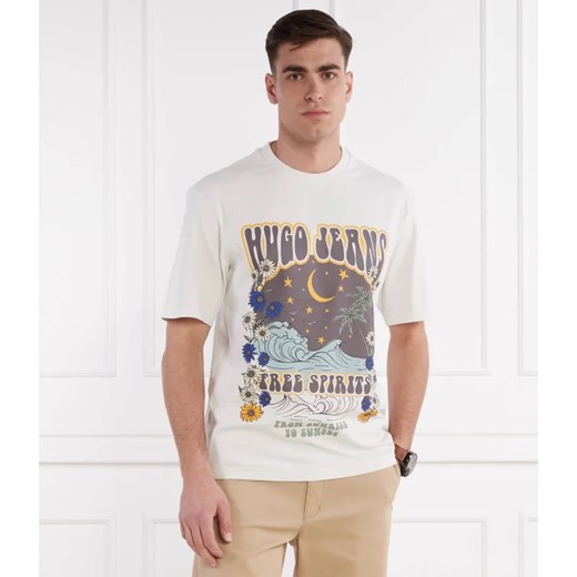 Hugo Blue T-shirt Nirito | Regular Fit Hugo Blue XL promocja Gomez Fashion Store