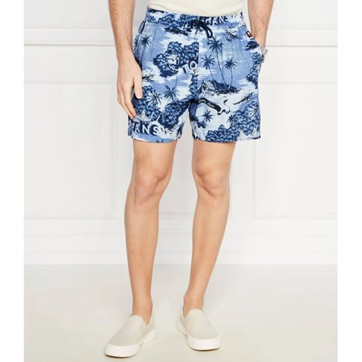 Tommy Jeans Szorty HAWAIIAN | Regular Fit | z dodatkiem lnu Tommy Jeans S Gomez Fashion Store