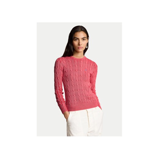 Polo Ralph Lauren Sweter 211935303001 Różowy Slim Fit ze sklepu MODIVO w kategorii Swetry damskie - zdjęcie 171540673