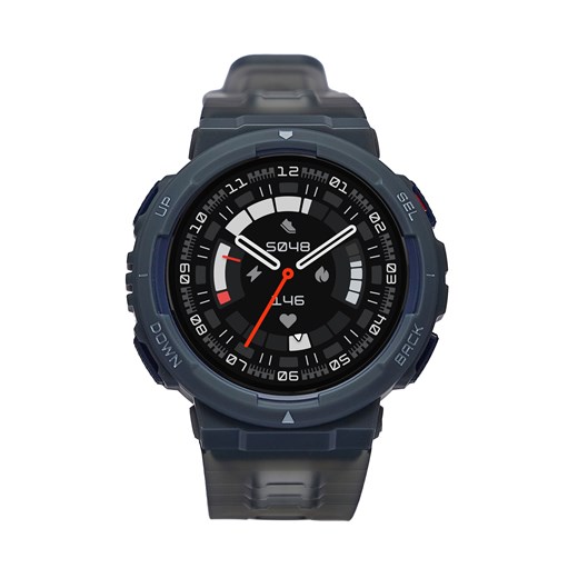 Smartwatch Amazfit Active Edge W2212EU2N Granatowy ze sklepu eobuwie.pl w kategorii Zegarki - zdjęcie 171541480