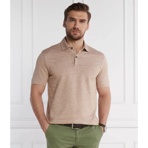 BOSS BLACK Lniane polo Press 56 | Regular Fit L promocja Gomez Fashion Store