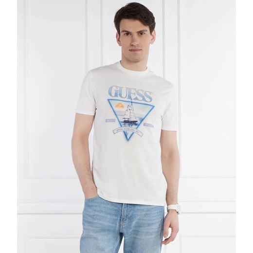 GUESS T-shirt SS BSC YACHT CLUB TE | Regular Fit ze sklepu Gomez Fashion Store w kategorii T-shirty męskie - zdjęcie 171542592
