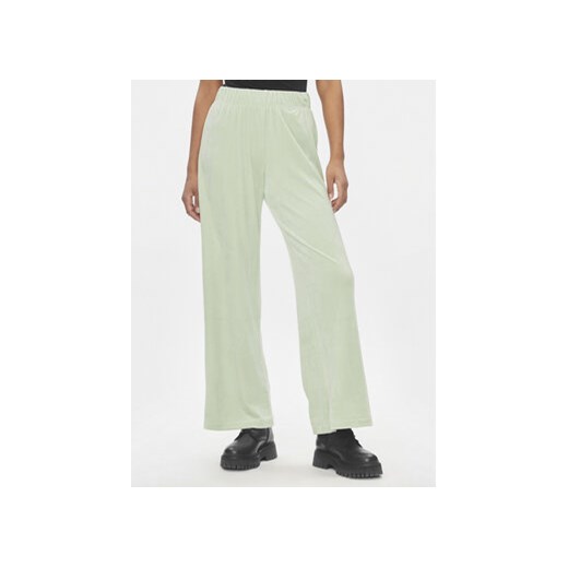 ONLY Spodnie dzianinowe Rebel 15311822 Zielony Straight Fit ze sklepu MODIVO w kategorii Spodnie damskie - zdjęcie 171543080