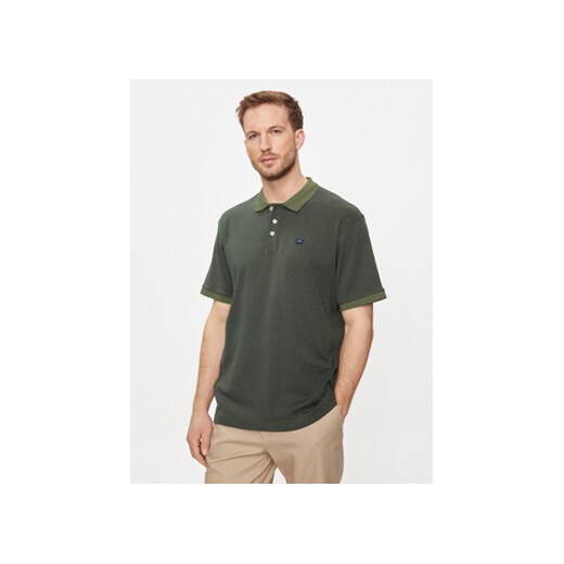 Wrangler Polo 112350410 Zielony Regular Fit ze sklepu MODIVO w kategorii T-shirty męskie - zdjęcie 171543142