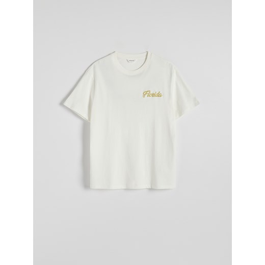 Reserved - T-shirt relaxed fit - złamana biel Reserved XXL Reserved