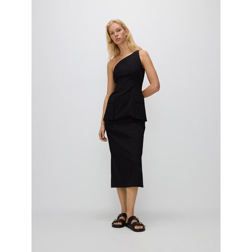 Reserved - Sukienka z kieszeniami cargo - czarny ze sklepu Reserved w kategorii Sukienki - zdjęcie 171544054