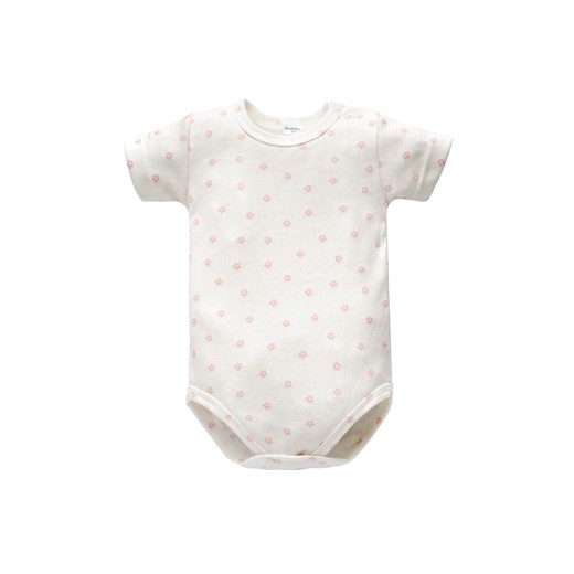 Body z krótkim rękawem w różowe kwiatki LOVELY DAY KWIATY - Pinokio ze sklepu 5.10.15 w kategorii Body niemowlęce - zdjęcie 171545964