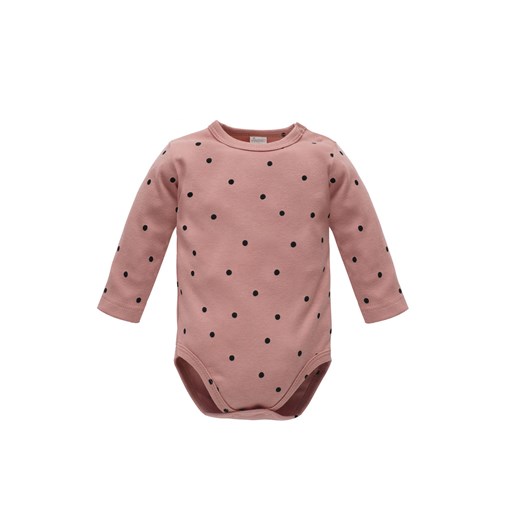 Body z długim rękawem różowe w groszki TRES BIEN - Pinokio ze sklepu 5.10.15 w kategorii Body niemowlęce - zdjęcie 171545983