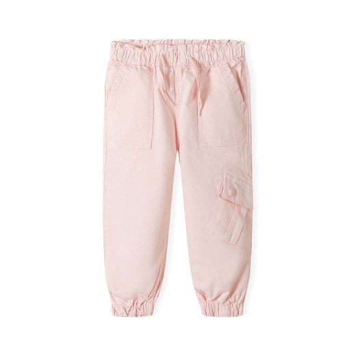 Spodnie bojówki różowe z bawełny dla dziewczynki ze sklepu 5.10.15 w kategorii Spodnie dziewczęce - zdjęcie 171546072