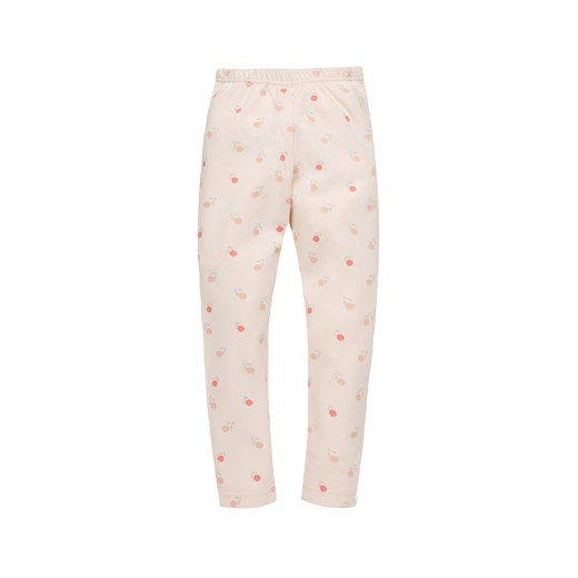 Legginsy bawełniane dziewczęce różowe SUMMER GARDEN - Pinokio ze sklepu 5.10.15 w kategorii Spodnie dziewczęce - zdjęcie 171546170