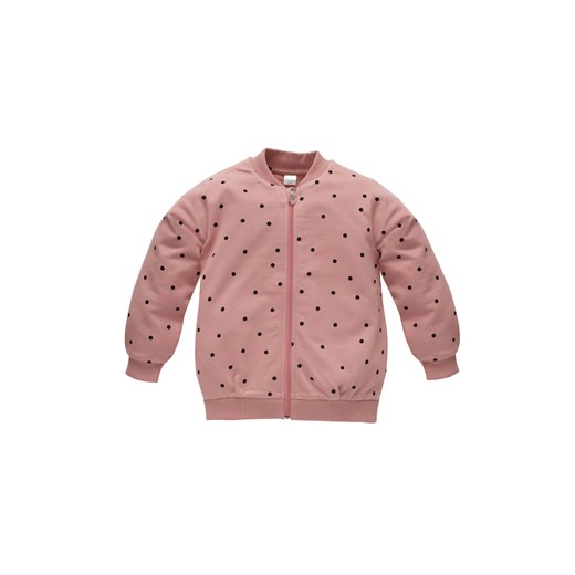 Rozpinana bluza dla dziewczynki różowa w groszki TRES BIEN - Pinokio ze sklepu 5.10.15 w kategorii Bluzy i swetry - zdjęcie 171546260