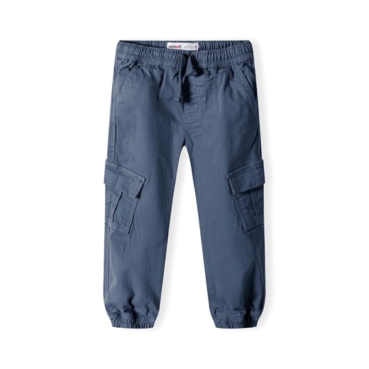 Spodnie niebieskie typu bojówki dla małego chłopca Minoti 116/122 5.10.15
