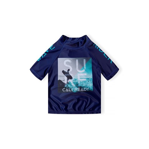 Granatowa koszulka kąpielowa z filtrem UV dla chłopca ze sklepu 5.10.15 w kategorii Kąpielówki chłopięce - zdjęcie 171546384