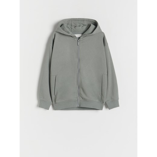 Reserved - Bluza z kapturem - ciemnozielony ze sklepu Reserved w kategorii Bluzy chłopięce - zdjęcie 171547250