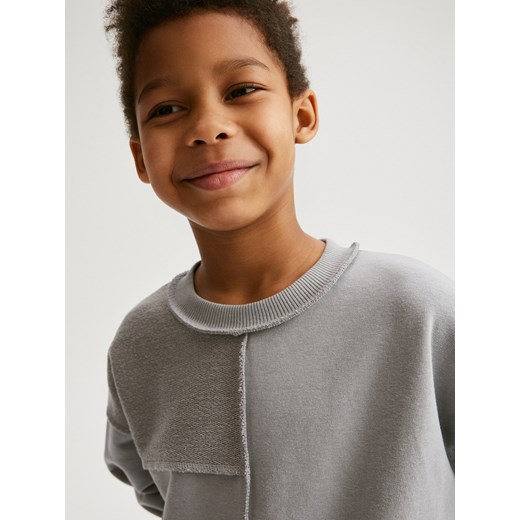Reserved - Bluza z przeszyciami - jasnoszary ze sklepu Reserved w kategorii Bluzy chłopięce - zdjęcie 171547342