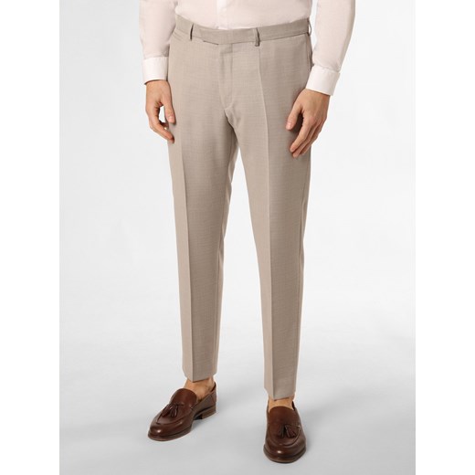 Strellson Spodnie - Kynd3 Mężczyźni Slim Fit beżowy wypukły wzór tkaniny ze sklepu vangraaf w kategorii Spodnie męskie - zdjęcie 171547500