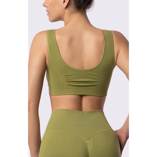 Biustonosz sportowy oliwkowy Adapt, Kolor oliwkowy, Rozmiar L, Spaio ze sklepu Intymna w kategorii Biustonosze - zdjęcie 171547854