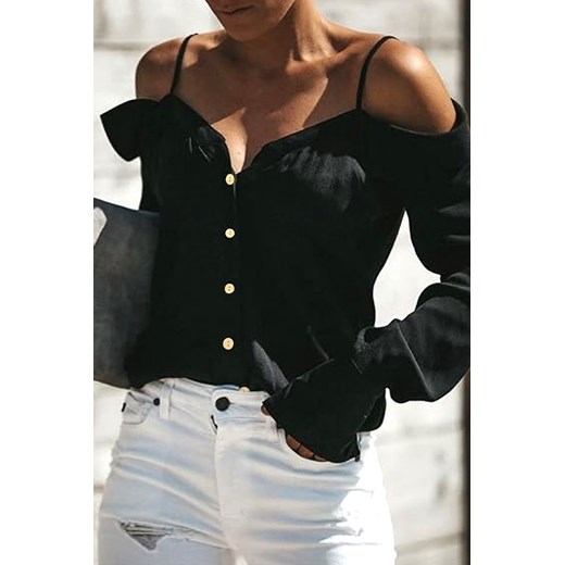 Koszula LOMIRDA BLACK ze sklepu Ivet Shop w kategorii Koszule damskie - zdjęcie 171548063