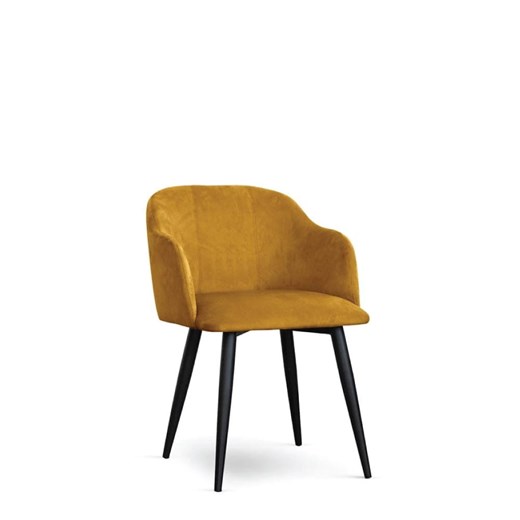 Krzesło kubełkowe MAGNEZ tapicerowane glamour welurowe ze sklepu George Azzar w kategorii Krzesła - zdjęcie 171548834