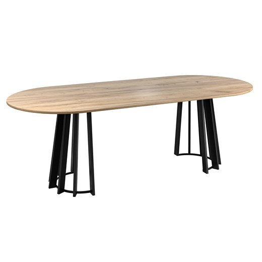 Stół z owalnym blatem Kava z litego drewna do nowoczesnego salonu i jadalni ze sklepu George Azzar w kategorii Stoły - zdjęcie 171548981