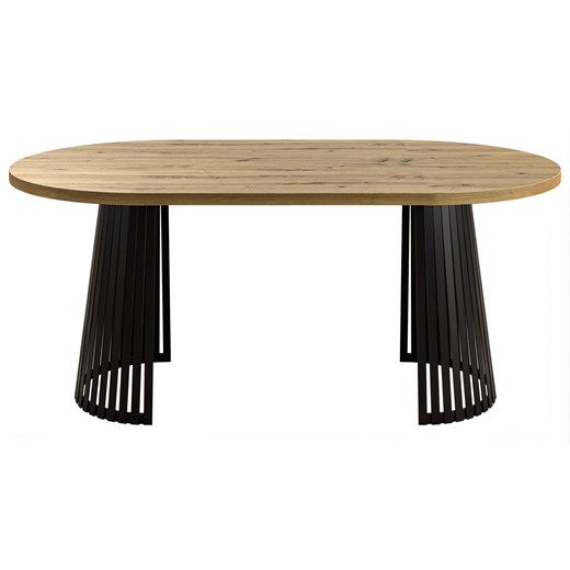 Stół Amalfi z blatem w kształcie owalu drewniany metalowe nogi nowoczesny ze sklepu George Azzar w kategorii Stoły - zdjęcie 171548982