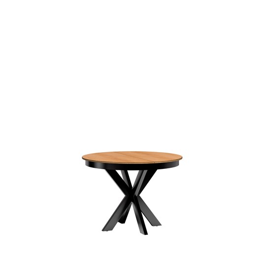 Nowoczesny stół okrągły Focus rozkładany fi 110 cm dąb karmel ze sklepu George Azzar w kategorii Stoły - zdjęcie 171548990