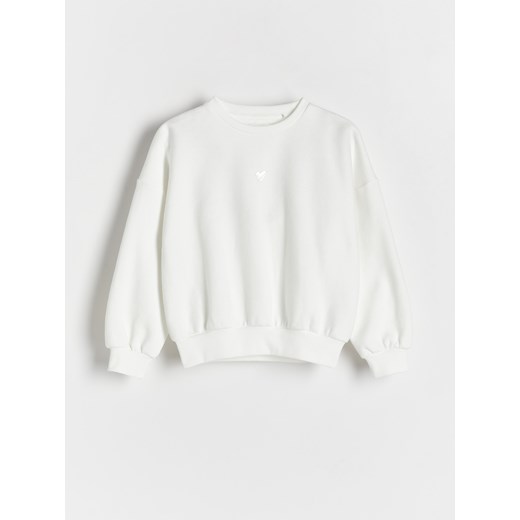 Reserved - Bluza z nadrukiem - złamana biel ze sklepu Reserved w kategorii Bluzy dziewczęce - zdjęcie 171549522