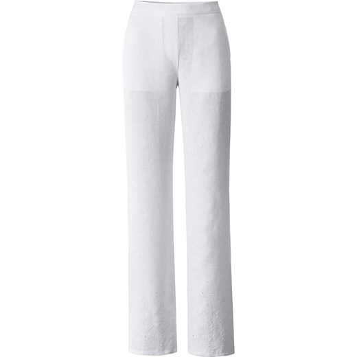 Białe spodnie damskie Heine 