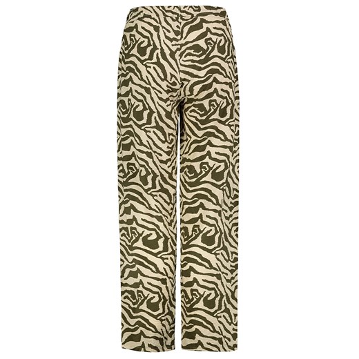 Spodnie damskie SUBLEVEL w stylu retro w abstrakcyjne wzory 