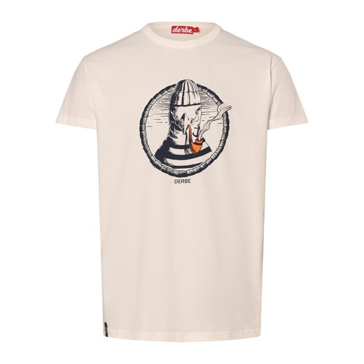 Derbe T-shirt męski Mężczyźni Bawełna écru nadruk ze sklepu vangraaf w kategorii T-shirty męskie - zdjęcie 171552262