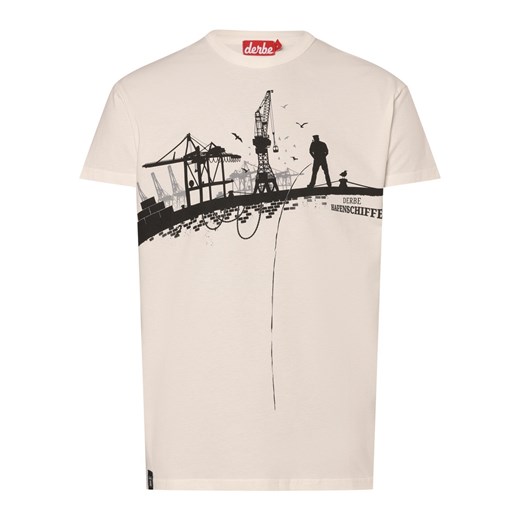 Derbe Koszulka męska - Harbour boatman Mężczyźni Bawełna écru nadruk ze sklepu vangraaf w kategorii T-shirty męskie - zdjęcie 171552283