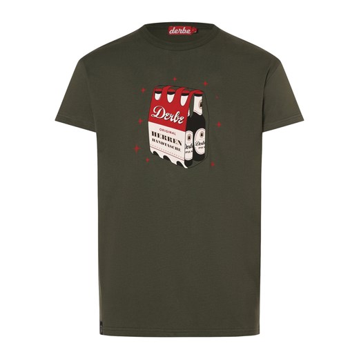 Derbe T-shirt - Torebka męska Mężczyźni Bawełna oliwkowy nadruk ze sklepu vangraaf w kategorii T-shirty męskie - zdjęcie 171552284