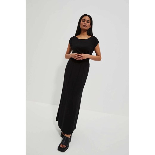 Gładka sukienka maxi czarna ze sklepu 5.10.15 w kategorii Sukienki - zdjęcie 171553483