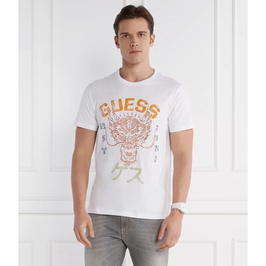 GUESS T-shirt DRAGON | Regular Fit ze sklepu Gomez Fashion Store w kategorii T-shirty męskie - zdjęcie 171553554