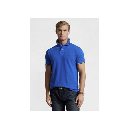 Polo Ralph Lauren Polo 710842621042 Niebieski Slim Fit ze sklepu MODIVO w kategorii T-shirty męskie - zdjęcie 171555951