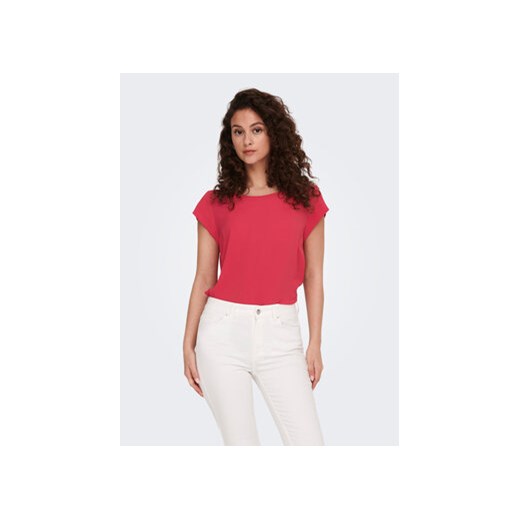 ONLY Bluzka 15142784 Różowy Regular Fit ze sklepu MODIVO w kategorii Bluzki damskie - zdjęcie 171556042