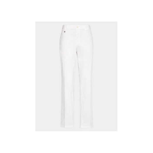Boss Spodnie materiałowe 50488493 Biały Slim Fit ze sklepu MODIVO w kategorii Spodnie męskie - zdjęcie 171556961
