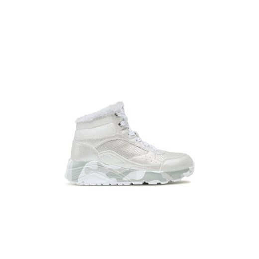 Skechers Sneakersy Uno Lite Camo Dazzle 310485L/SLGY Srebrny ze sklepu MODIVO w kategorii Buty sportowe dziecięce - zdjęcie 171557024