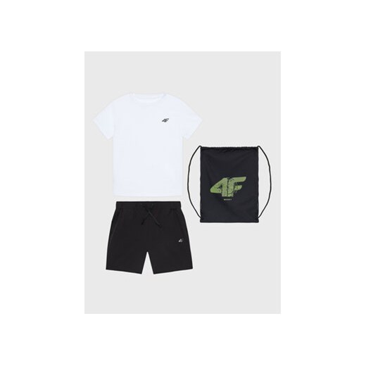 4F Komplet t-shirt i spodenki HJZ22-JSETRM001 Kolorowy Regular Fit ze sklepu MODIVO w kategorii Komplety chłopięce - zdjęcie 171557031