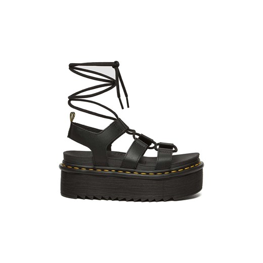 Dr. Martens sandały skórzane Nartilla XL damskie kolor czarny na platformie DM31538001 ze sklepu PRM w kategorii Sandały damskie - zdjęcie 171560101