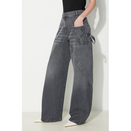 JW Anderson jeansy Twisted Workwear Jeans damskie high waist DT0057.PG1195.929 ze sklepu PRM w kategorii Jeansy damskie - zdjęcie 171560271