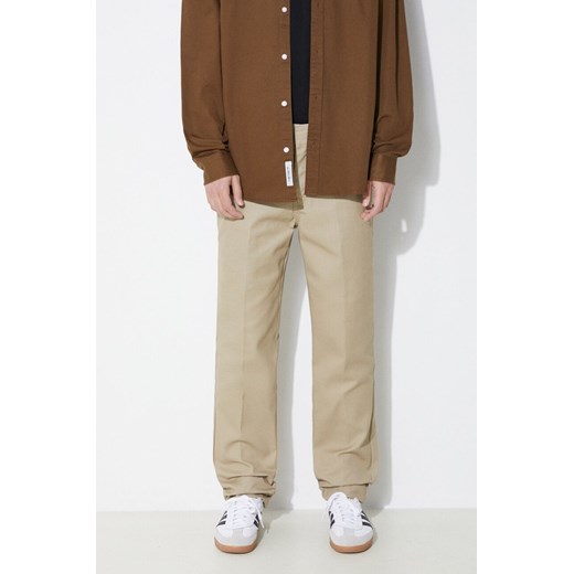 Dickies spodnie 872 męskie kolor beżowy dopasowane DK0A4XK8 ze sklepu PRM w kategorii Spodnie męskie - zdjęcie 171560341