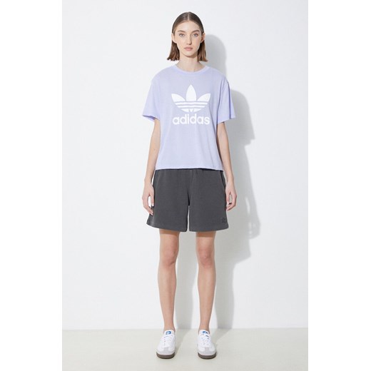 adidas Originals t-shirt damski kolor fioletowy IN8439 M PRM