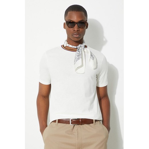 Paul Smith t-shirt bawełniany męski kolor beżowy gładki M1R-697PS-H00084 ze sklepu PRM w kategorii T-shirty męskie - zdjęcie 171560534