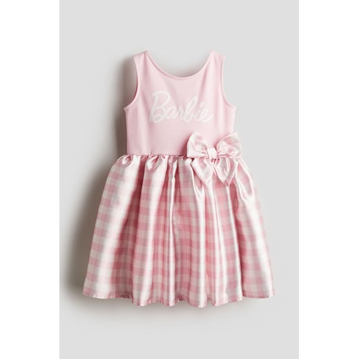 H & M - Sukienka z kokardą - Różowy H & M 92 (1½-2Y) H&M
