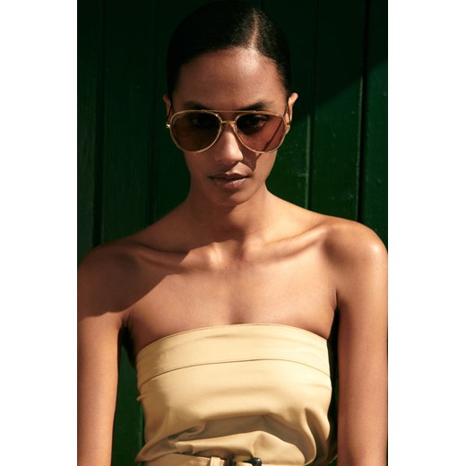 H & M - Okulary przeciwsłoneczne - Szary ze sklepu H&M w kategorii Okulary przeciwsłoneczne damskie - zdjęcie 171560722