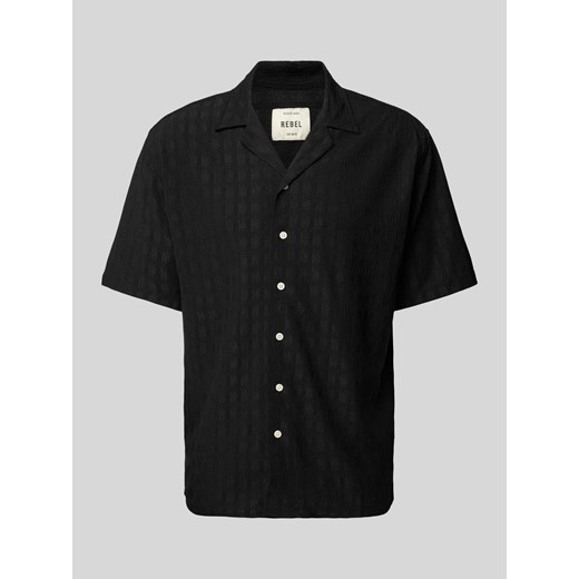Koszula casualowa o kroju regular fit z fakturowanym wzorem model ‘PAUL’ ze sklepu Peek&Cloppenburg  w kategorii Koszule męskie - zdjęcie 171560732