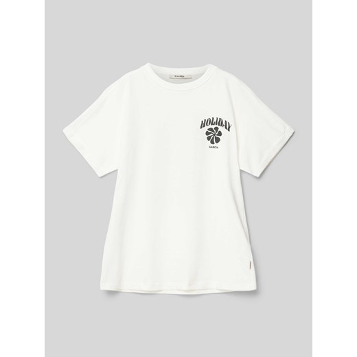 T-shirt z nadrukiem z napisem i motywem ze sklepu Peek&Cloppenburg  w kategorii T-shirty chłopięce - zdjęcie 171560754
