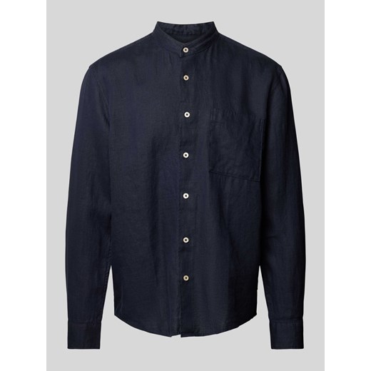 Koszula casualowa o kroju regular fit z lnu z kieszenią na piersi ze sklepu Peek&Cloppenburg  w kategorii Koszule męskie - zdjęcie 171560760