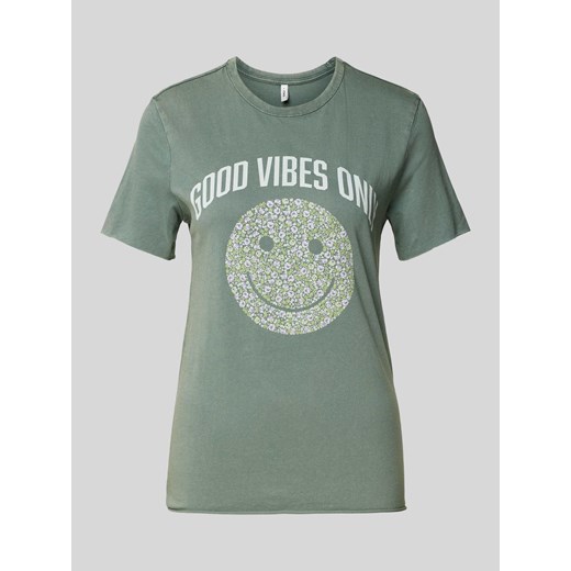 T-shirt z nadrukowanym motywem model ‘LISA’ ze sklepu Peek&Cloppenburg  w kategorii Bluzki damskie - zdjęcie 171560934